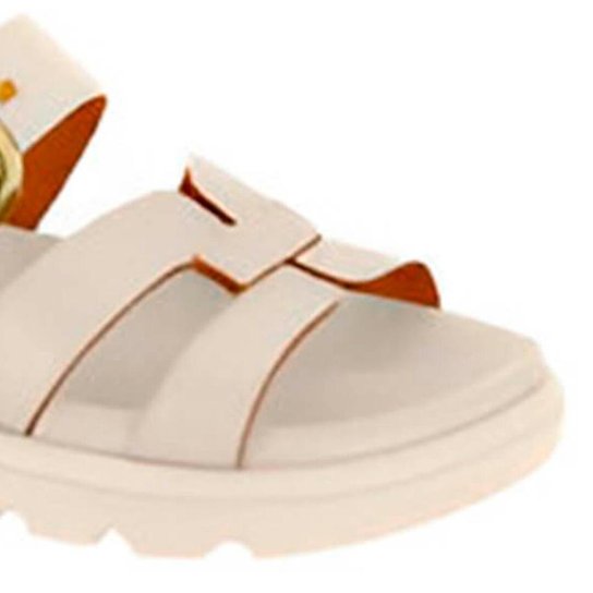 Sandália Feminina Papete Vizzano Flatform Pelica Fivela Zattini