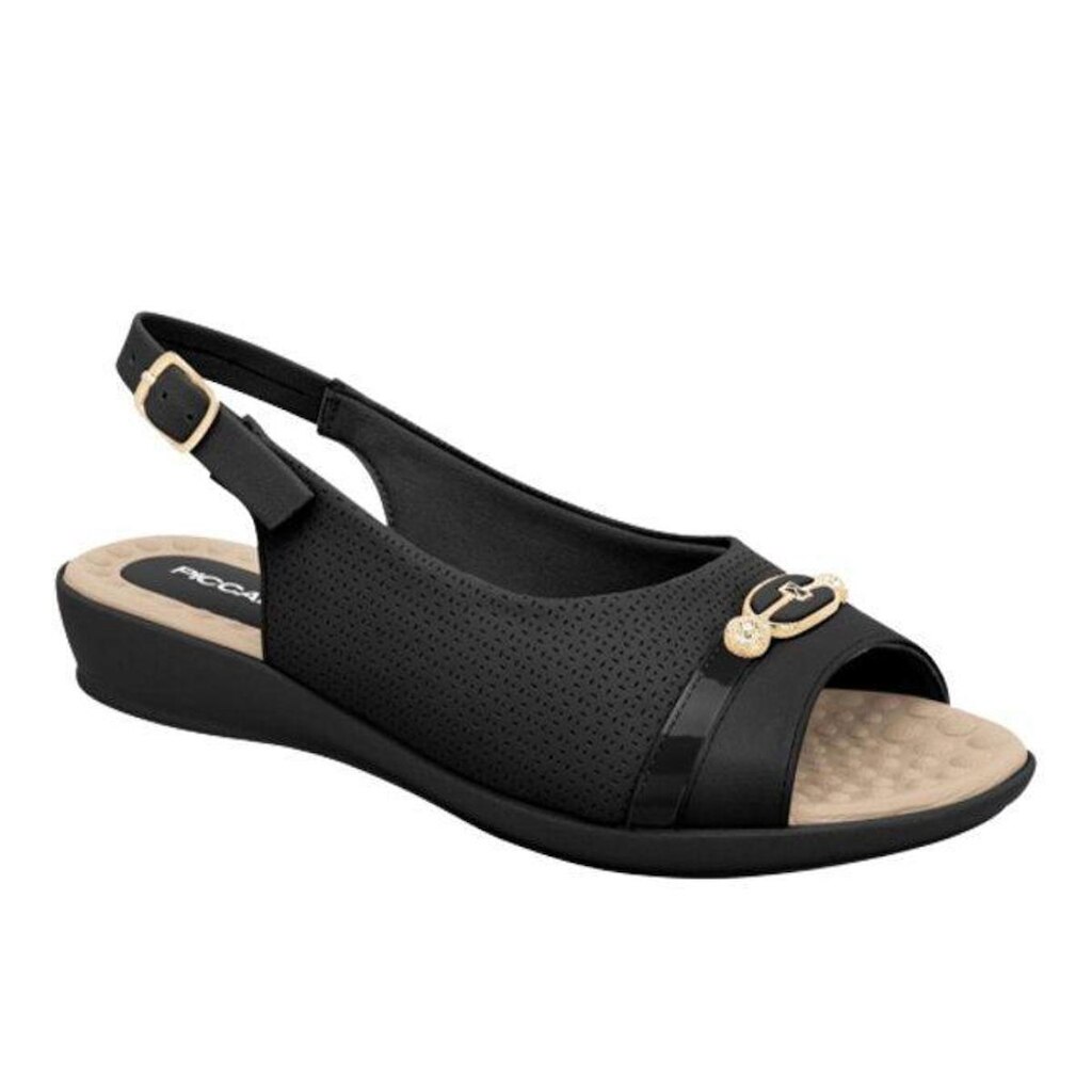 Sandalia Feminina Piccadilly Anabela Salto Baixo Do 33 ao 42