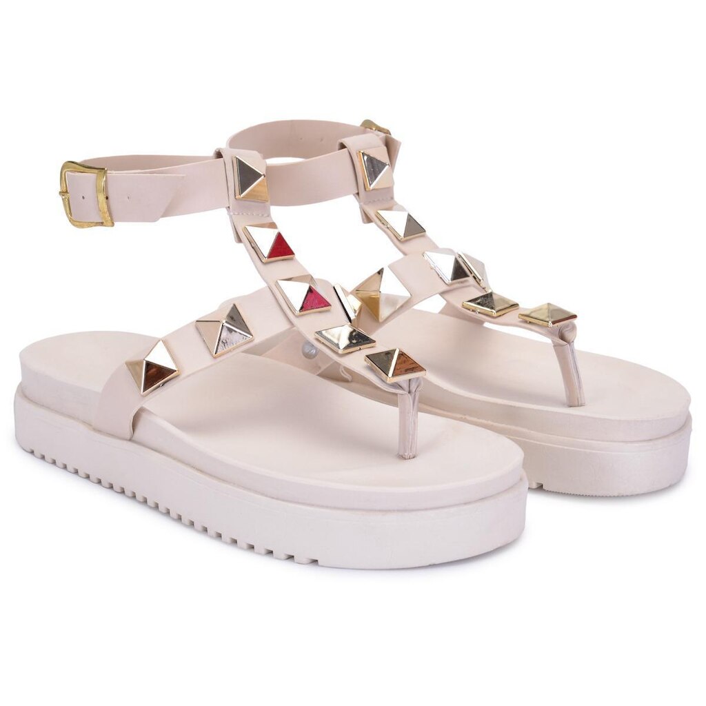 Sandália Feminina Plataforma Com Fivela Ajustável