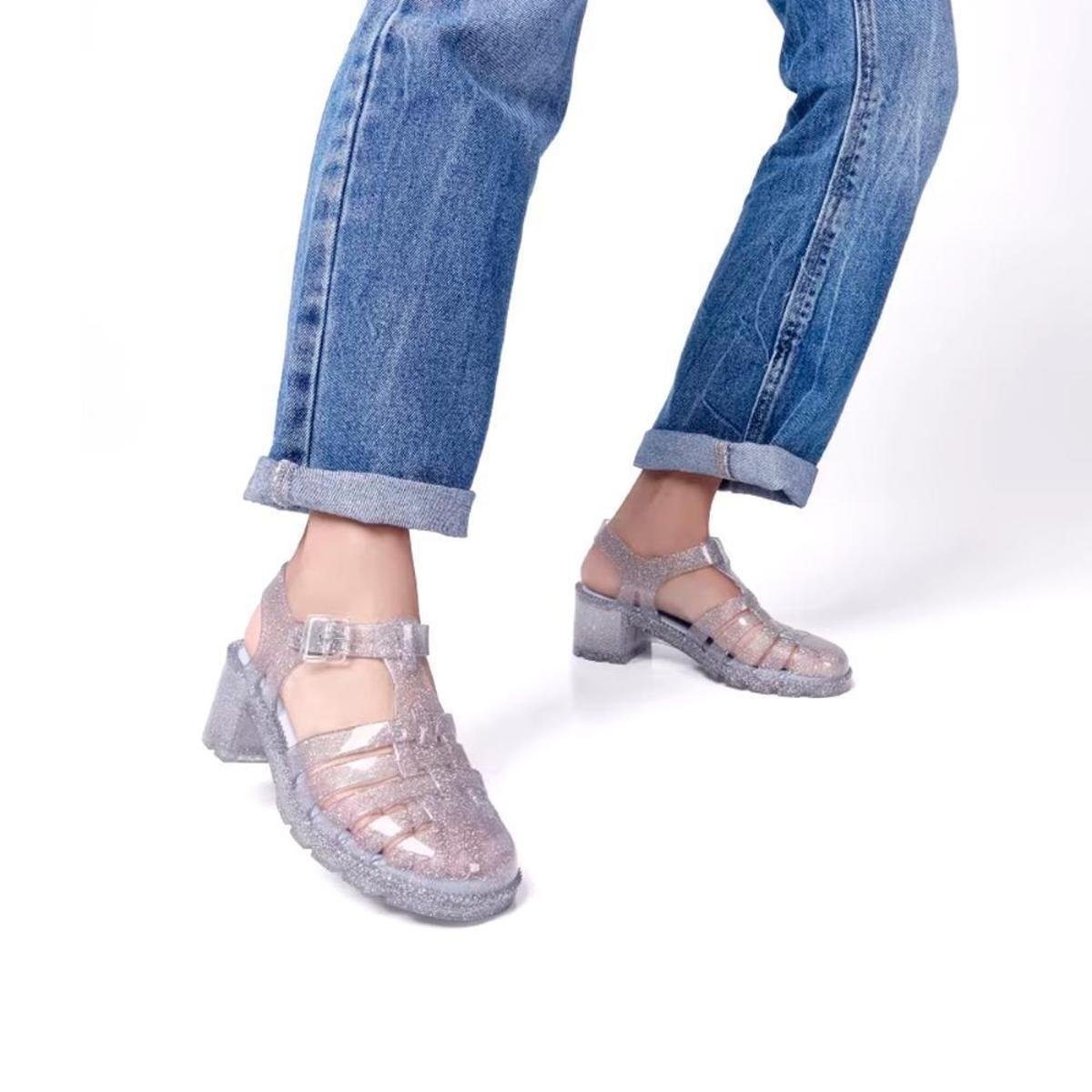 Salto Alto Sapatos Transparentes 2018 Scarpin Vizzano Verao 2018