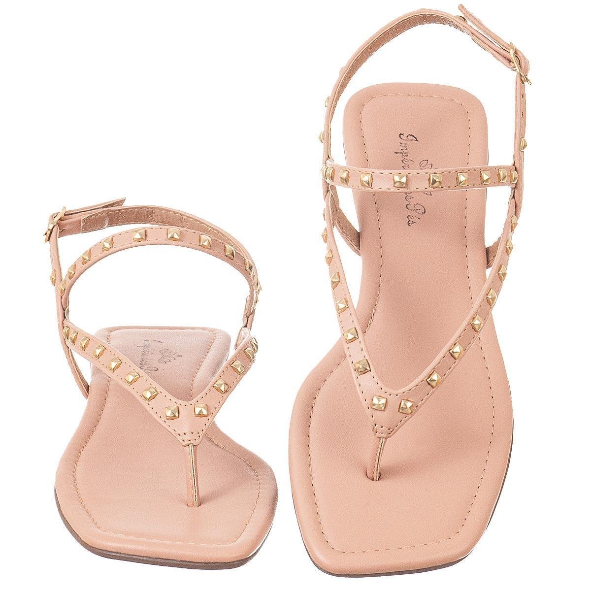 Sandália Feminina Rast Rasteirinha Flat Spikes Luxo Confort é ruim? Sandália Feminina Rast Rasteirinha Flat Spikes Luxo Confort é boa?