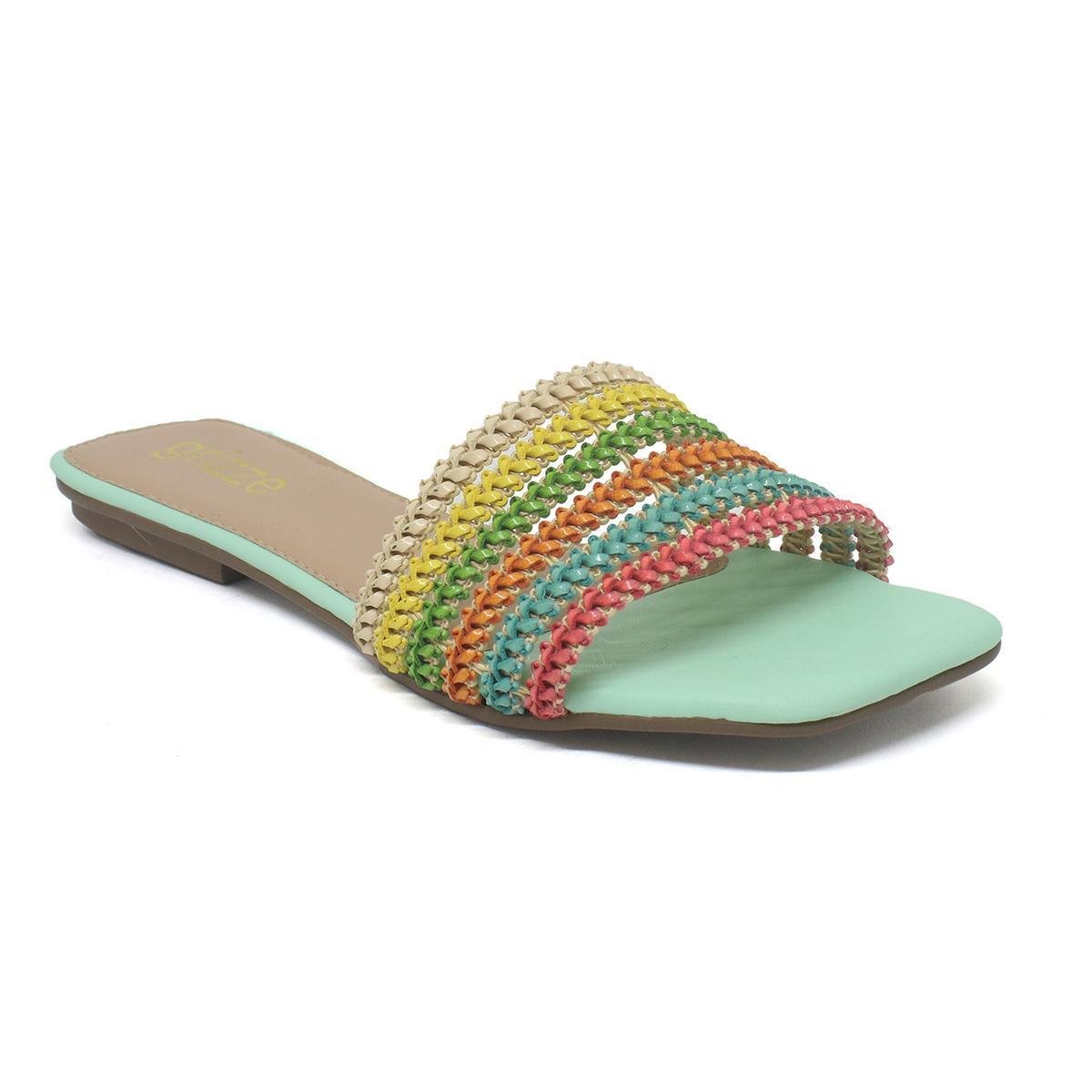 Sandália Feminina Rasteira Moda Confort Rasteirinha Tiras 10 Menor preço em Sandália Feminina Rasteira Moda Confort Rasteirinha Tiras 10