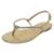 Sandália Feminina Rasteira Moderna Strass Brilhante Cacci - Amarelo Claro