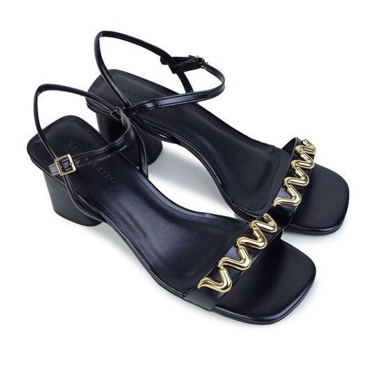 Sandália Feminina Renata Mello Elegance Preta - 8392