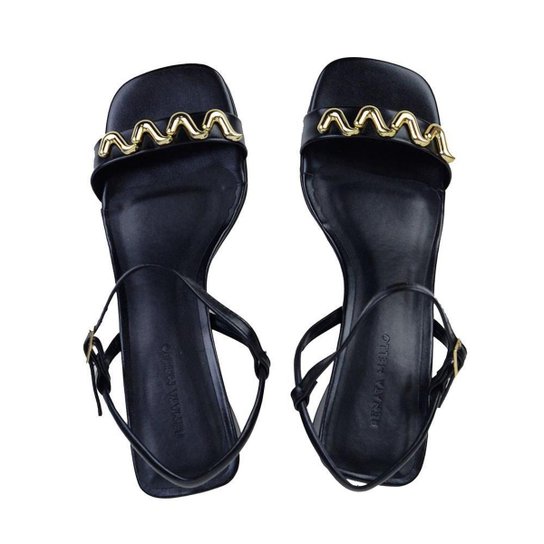 Sandália Feminina Renata Mello Elegance Preta - 8392