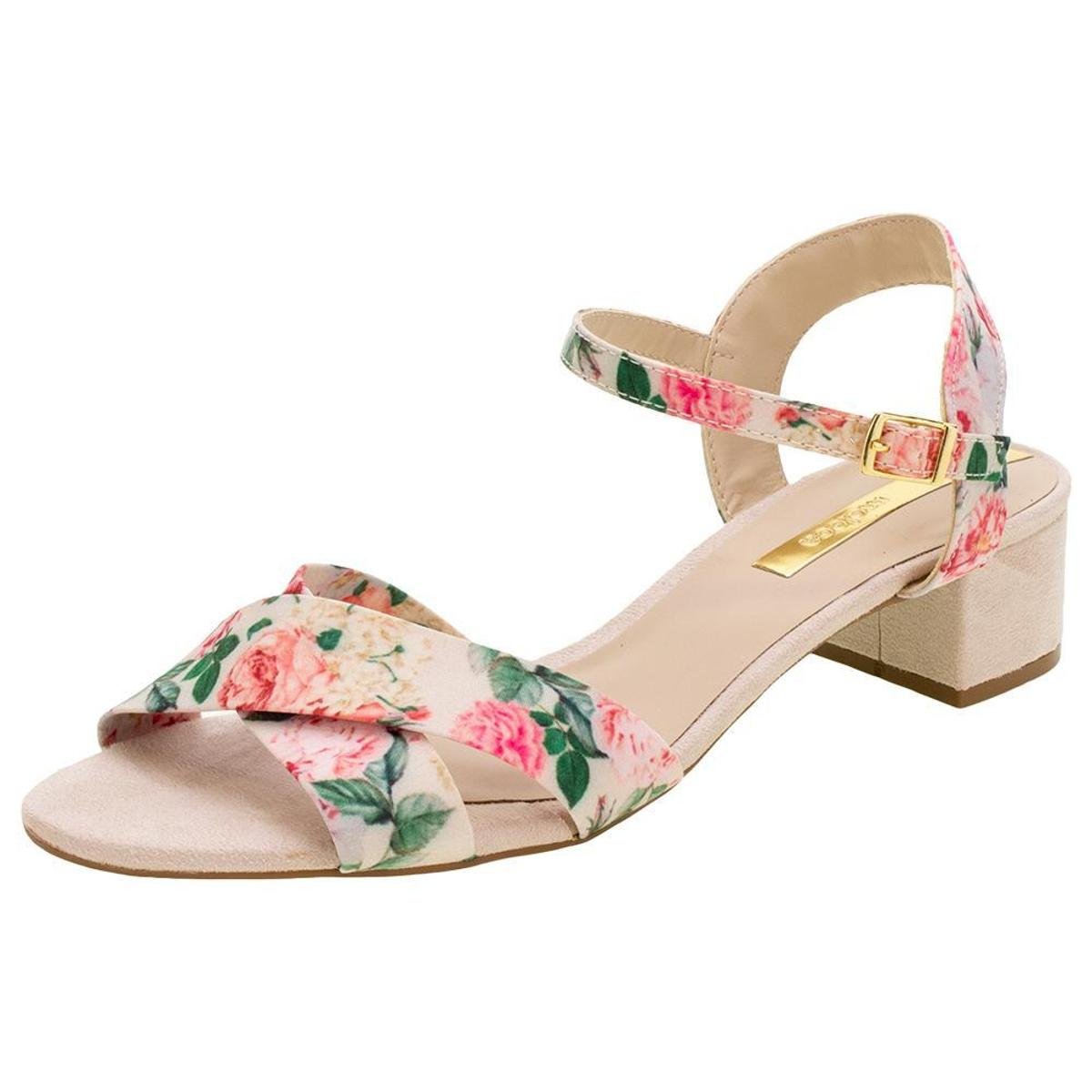 Sandália Feminina Salto Baixo Moleca - 5259520 - Natural. Menor preço em Sandália Feminina Salto Baixo Moleca - 5259520 - Natural.