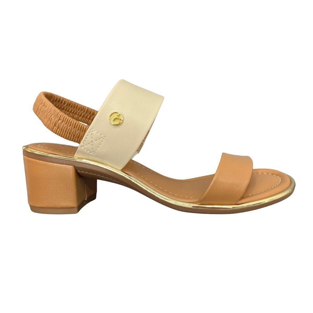 SANDALIA FEMININA SALTO BLOCO BAIXO CLASSICA BEIRA RIO - 8379221