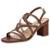 Sandália Feminina Salto Grosso Via Scarpa 176519145 - Caramelo