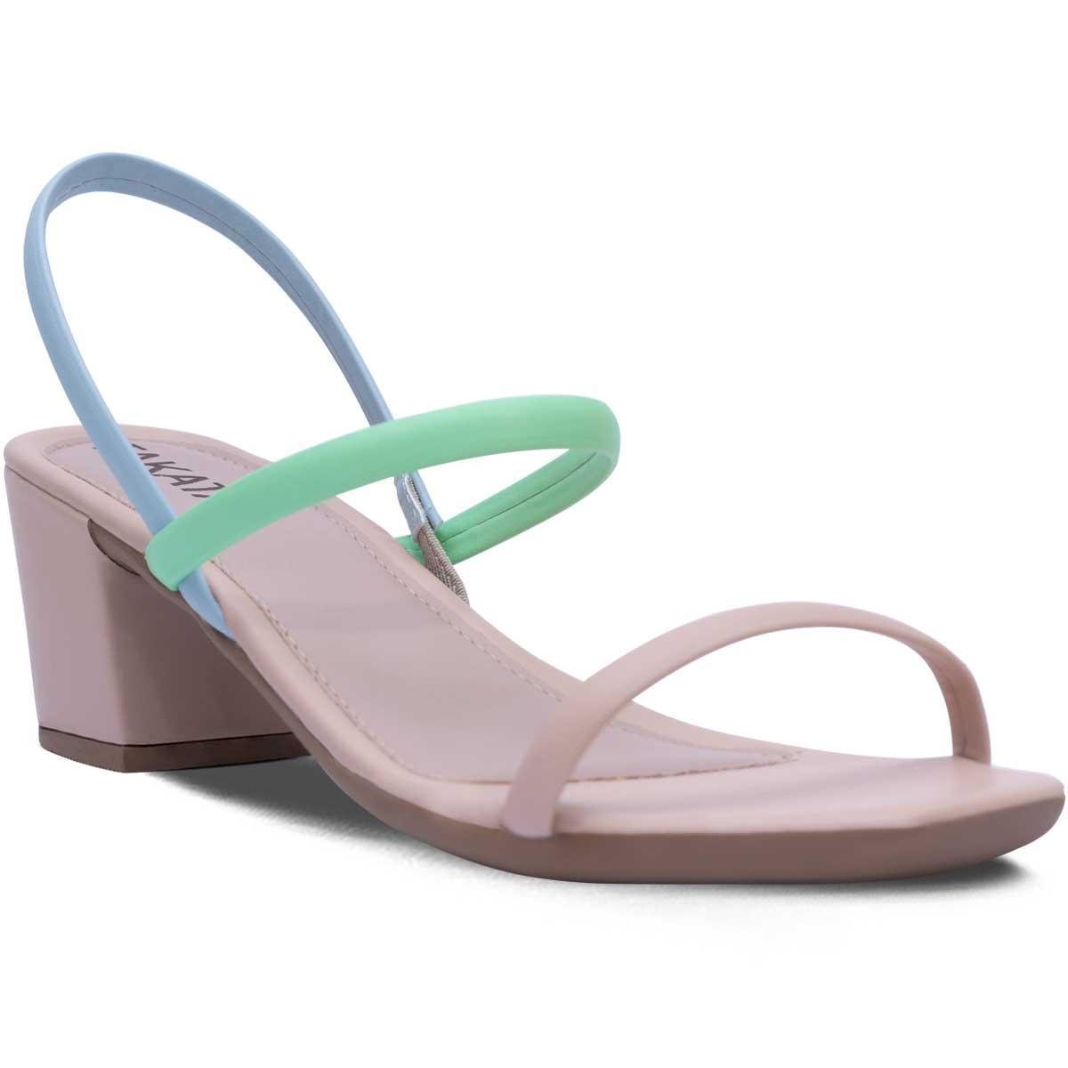 Sandalia Feminina Salto Medio Grosso Bloco Casual Tiras Tendencia AF3.06 Z Menor preço em Sandalia Feminina Salto Medio Grosso Bloco Casual Tiras Tendencia AF3.06 Z