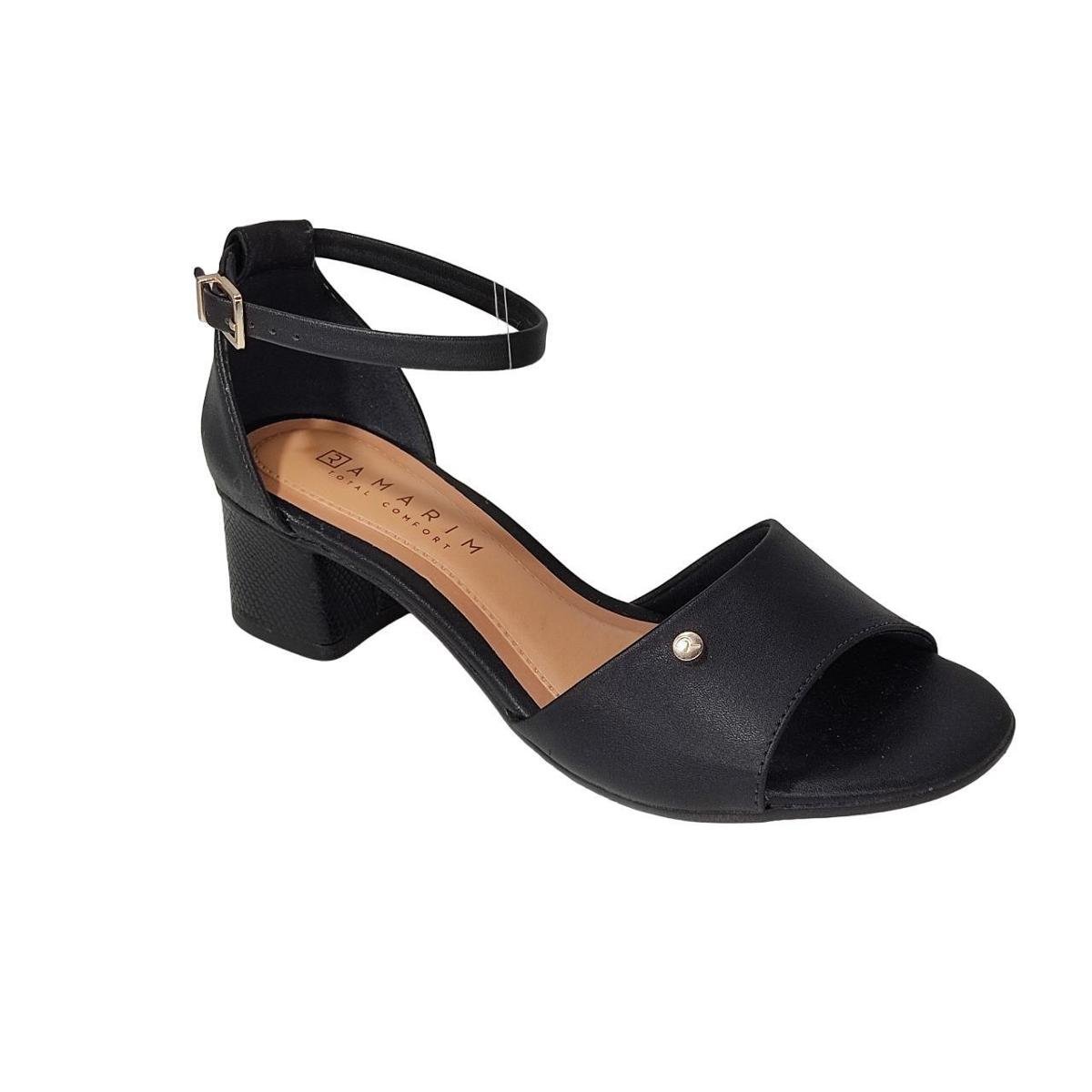 Sandália Feminina Salto Médio Grosso Lançamento Ramarim 235206