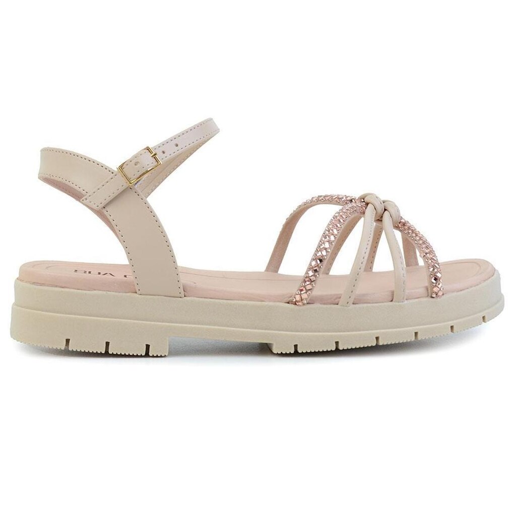 Sandália Feminina Sua Cia Glam Bege - 8362