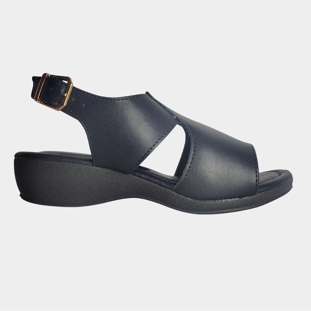 Sandália Feminina Super Conforto 266450 Solado Anabela