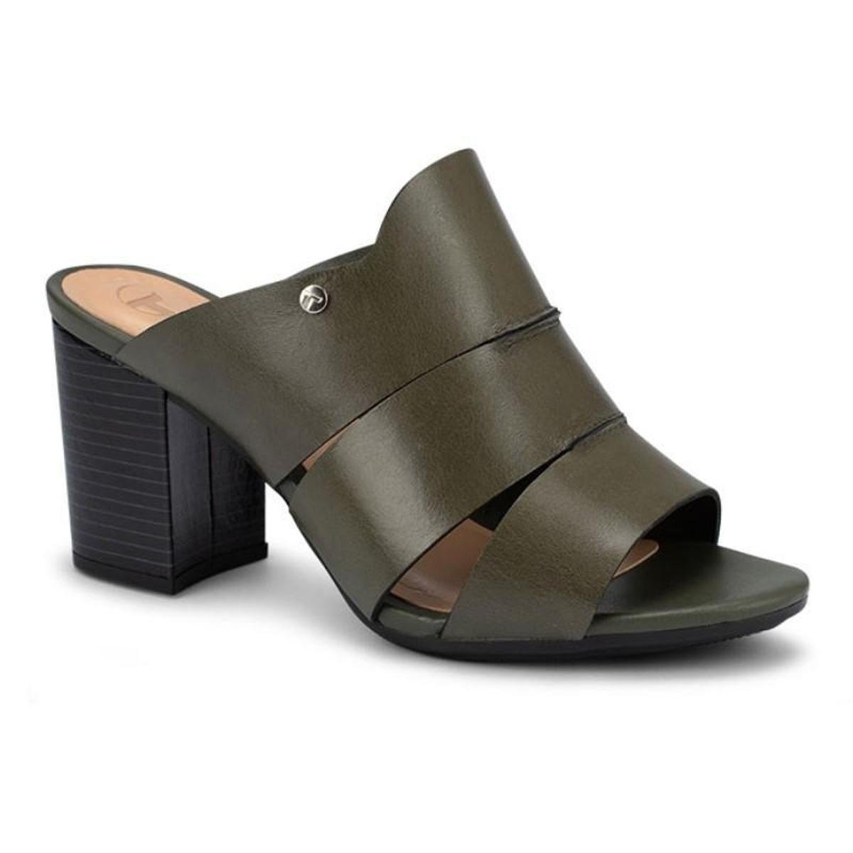 Sandália Feminina Tanara Loris T4603 - Verde Militar Menor preço em Sandália Feminina Tanara Loris T4603 - Verde Militar