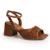 Sandália Feminina Tanara T9163 - Caramelo+Marrom