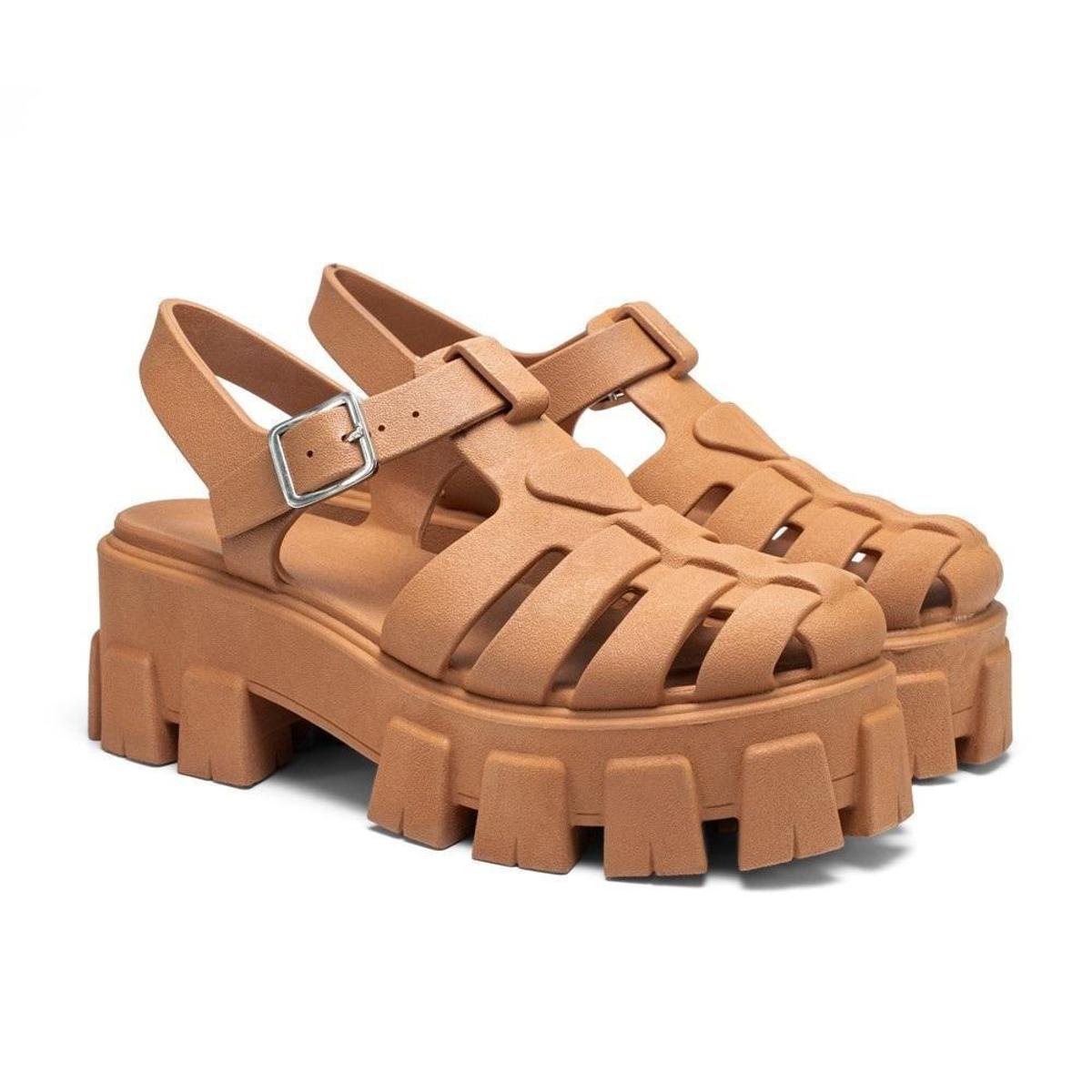 Sandália Feminina Tratorada Confortável Fisherman Aranha Menor preço em Sandália Feminina Tratorada Confortável Fisherman Aranha