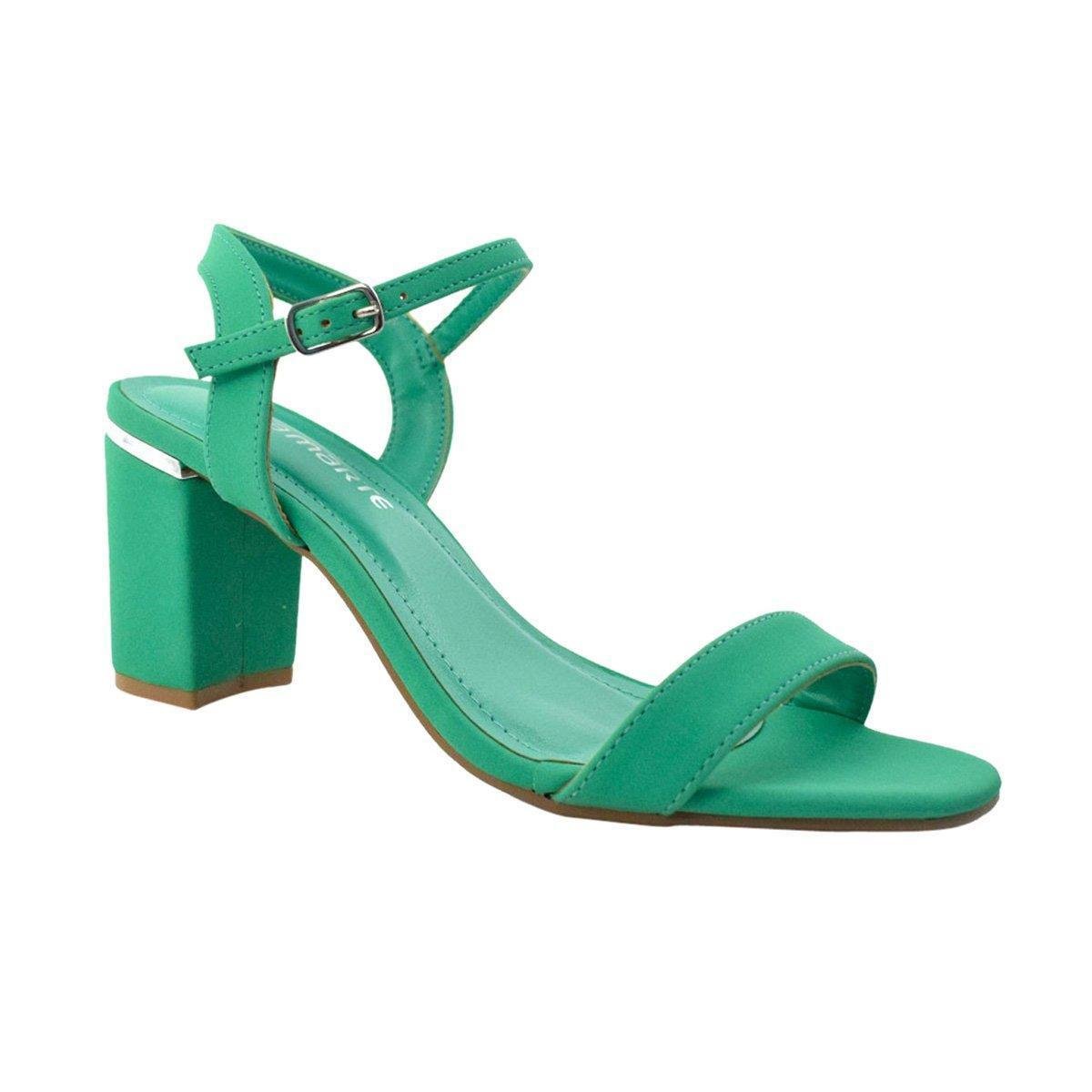 Sandália Feminina Via Marte 21-15901 - Verde | Zattini