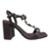 Sandália Feminina Via Uno Salto Bloco com Pedrarias 872022 - Marrom