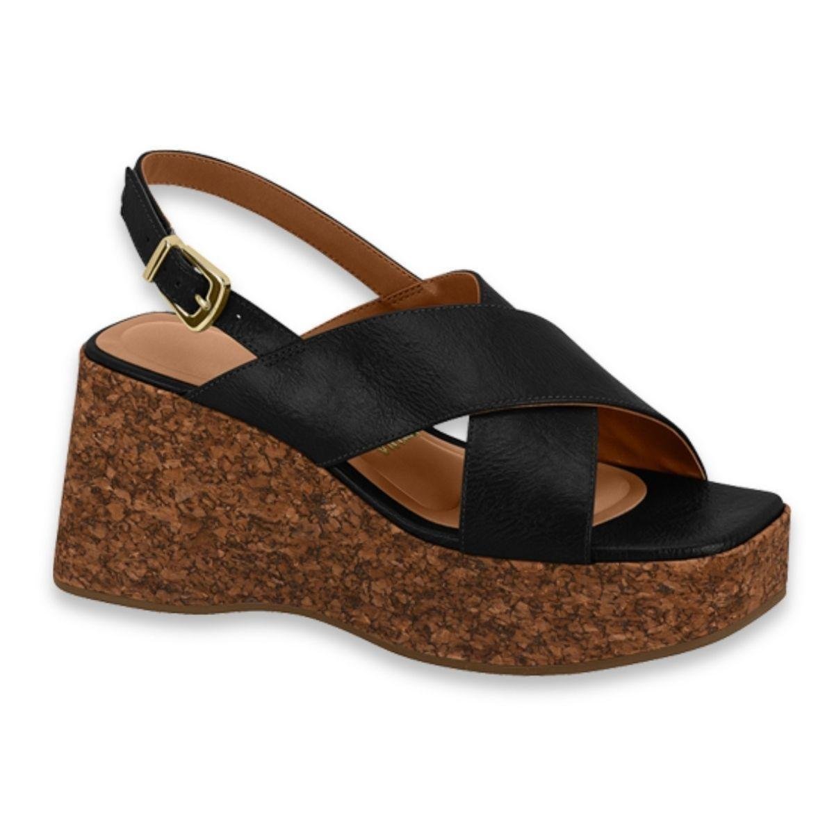 Sandalia Charmosinha Chic Anabela Festa Charmosa Chic Compre