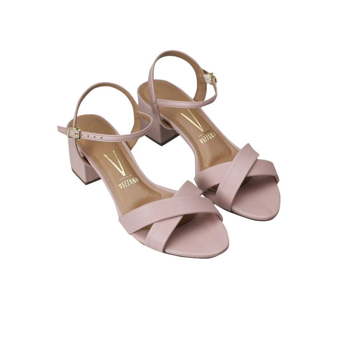 Sandália Feminina Vizzano Salto Baixo Grosso 6291.927 Rosa Menor preço em Sandália Feminina Vizzano Salto Baixo Grosso 6291.927 Rosa