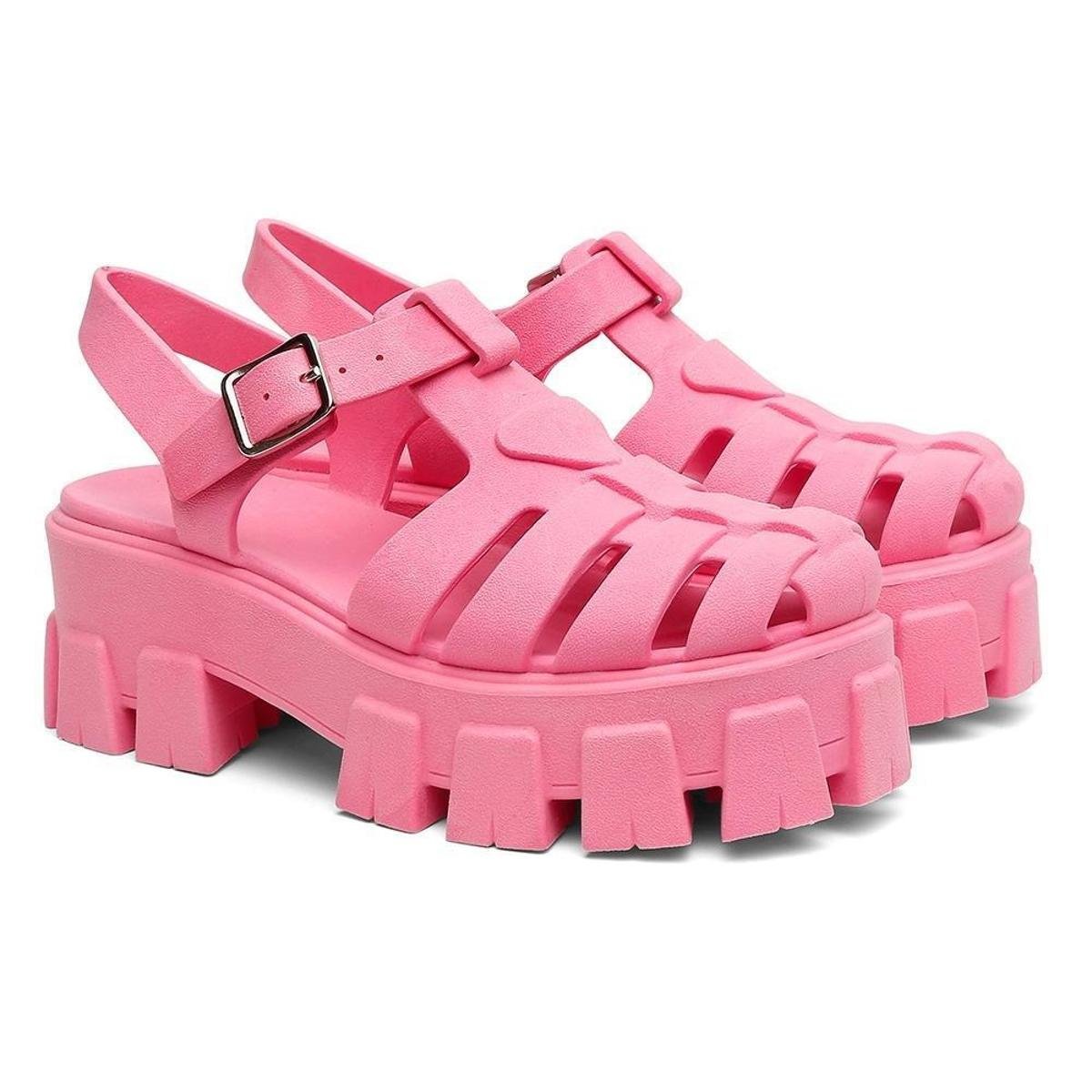 Sandália Fisherman Feminina Salto Tratorado Confortável Menor preço em Sandália Fisherman Feminina Salto Tratorado Confortável