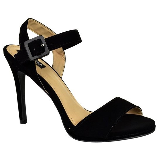 Sandália Fivela Villa Feminina - Preto