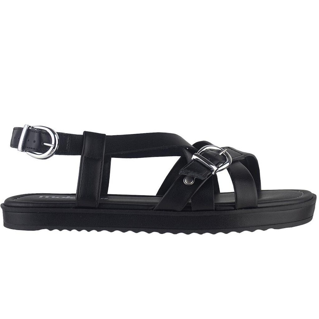 Sandália Flat Fechamento em Fivela Feminina Moleca Camel 5411130