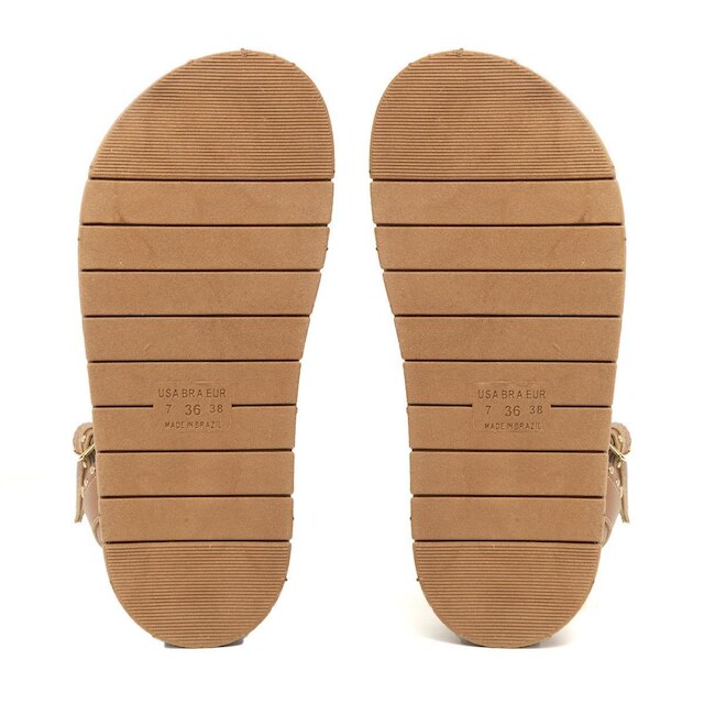 Sandalia Flatform Feminina Papete Sola Alta Com Fivela St555