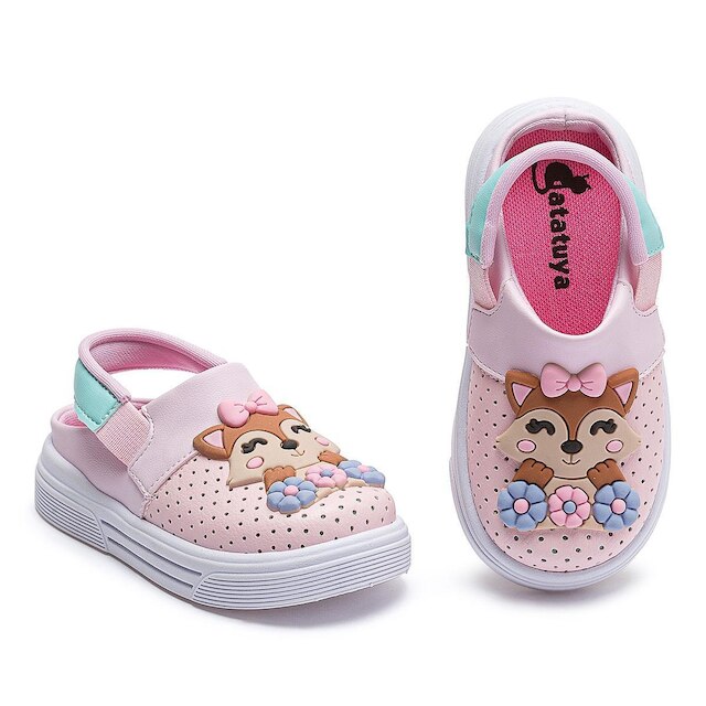 Sandália Gatatuya Babuche Infantil Menina Magic com Bolsinha Raposinha Colors