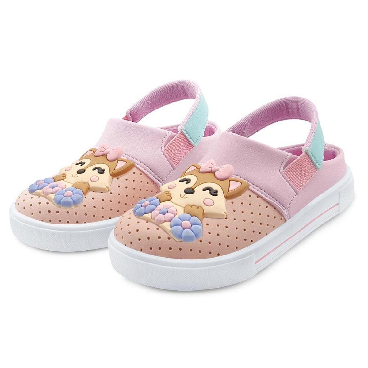 Sandália Gatatuya Babuche Infantil Menina Magic Raposinha Colors - Rosa+Verde Menor preço em Sandália Gatatuya Babuche Infantil Menina Magic Raposinha Colors - Rosa+Verde