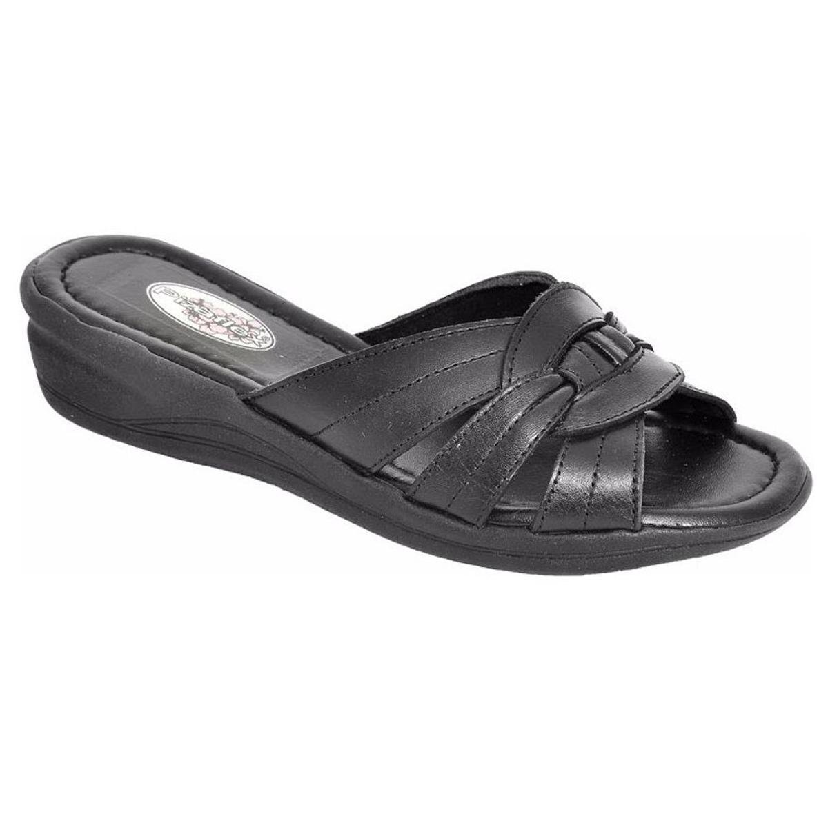 Sandalia Gh Calçados Ortopedica Conforto Feminina - Preto | Zattini