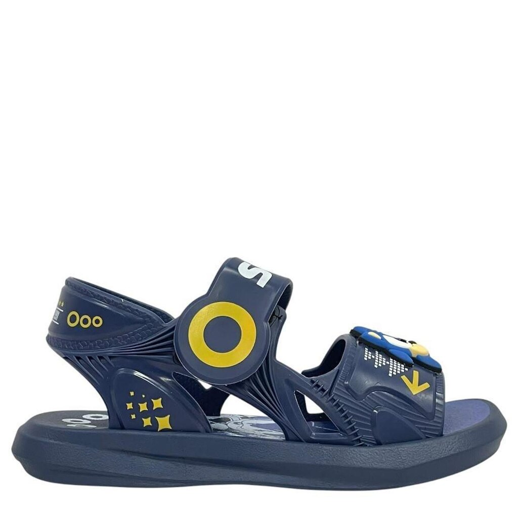 Sandália Grenden Kids Juvenil Menino Azul Velcro Ajustável