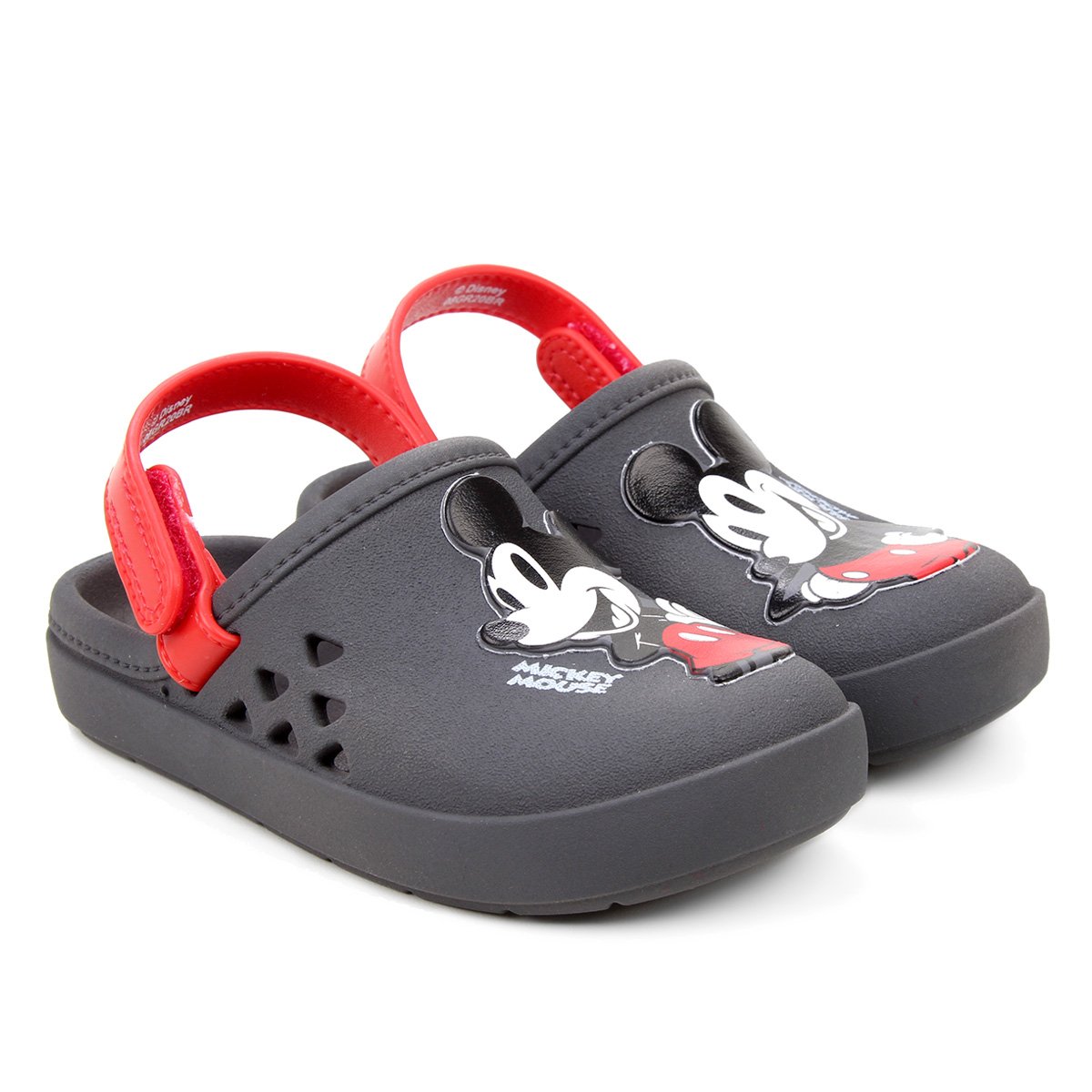 Sandália Grendene Kids Disney Love Babuch Baby - Cinza e Vermelho Menor preço em Sandália Grendene Kids Disney Love Babuch Baby - Cinza e Vermelho