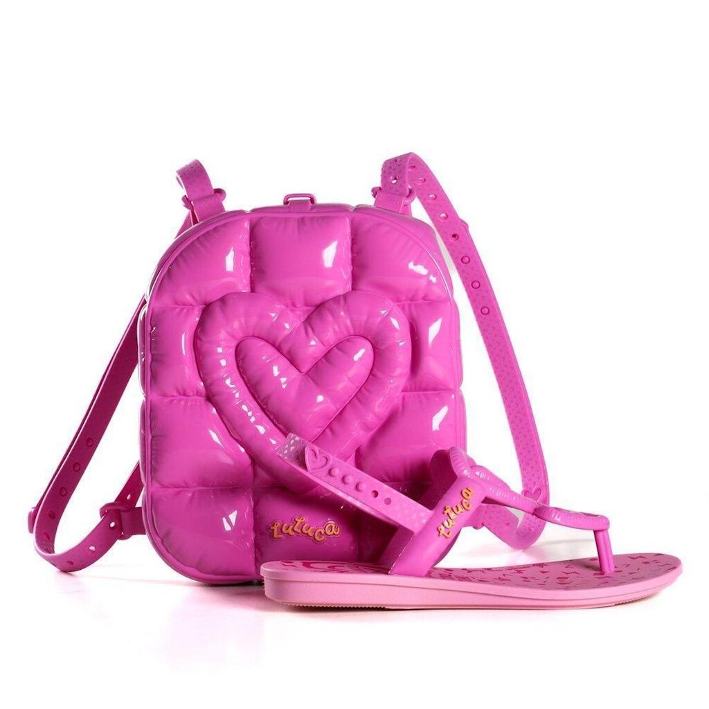 Sandália Grendene Kids Luluca Bubble Bag Rosa