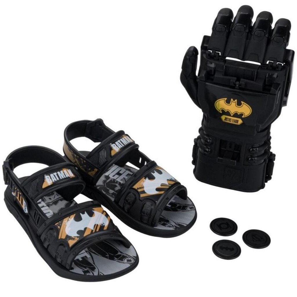 SANDALIA GRENDENE LIGA DA JUSTICA ACTION HERO INF 23263 MENINOS