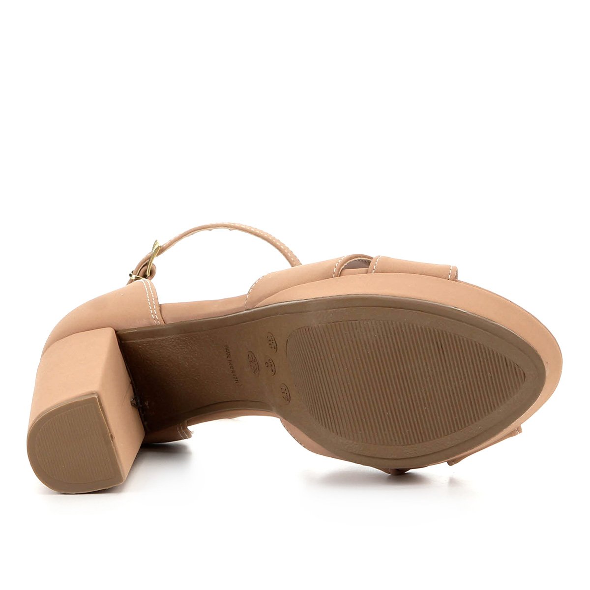 sandália griffe meia pata nobuck feminina