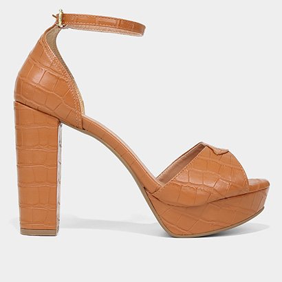 Sandália Griffe Salto Alto Feminina - Feminino