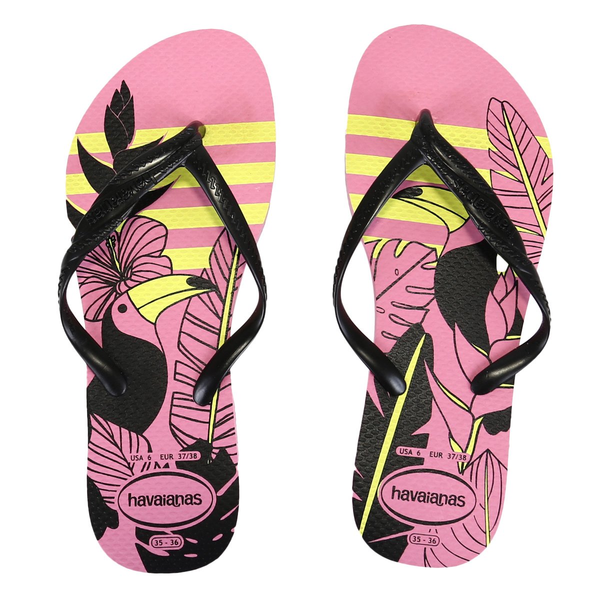 Sandália Havaianas Fantasia Style Feminina - Pink+Rosa Menor preço em Sandália Havaianas Fantasia Style Feminina - Pink+Rosa