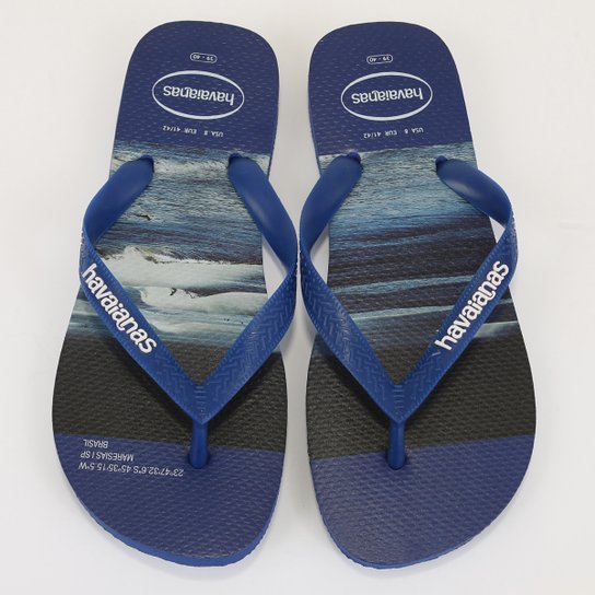 Sandália Havaianas Hype Masculina - Azul Navy