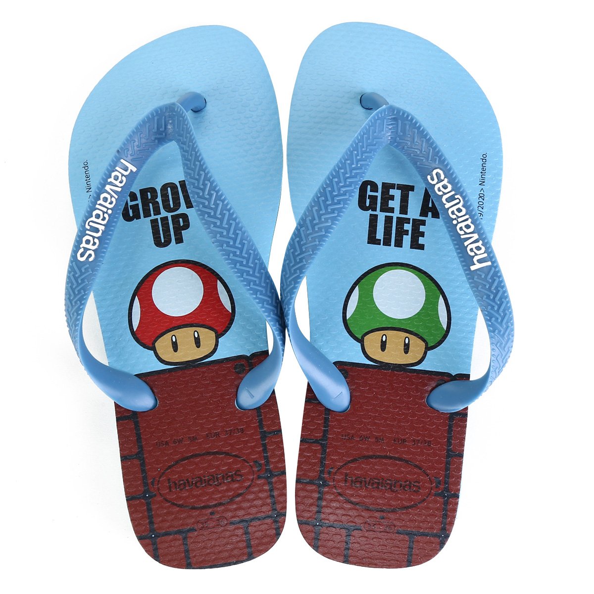 Sandália Havaianas Mario Bros Cf - Azul+Grená Menor preço em Sandália Havaianas Mario Bros Cf - Azul+Grená