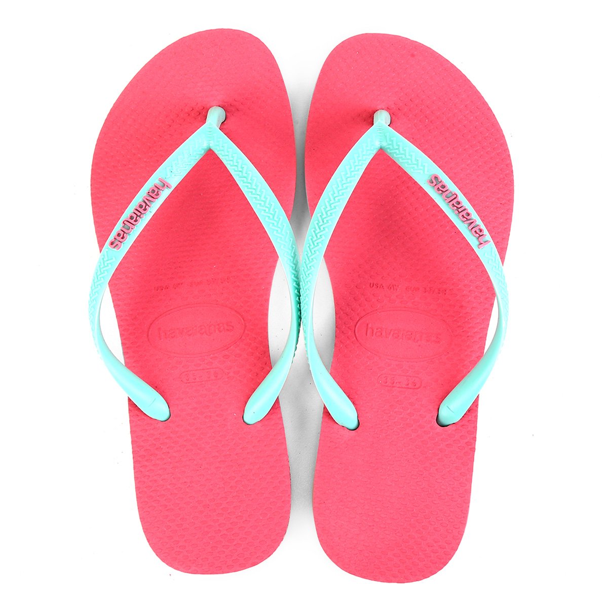 havaianas femininas com tiras no calcanhar