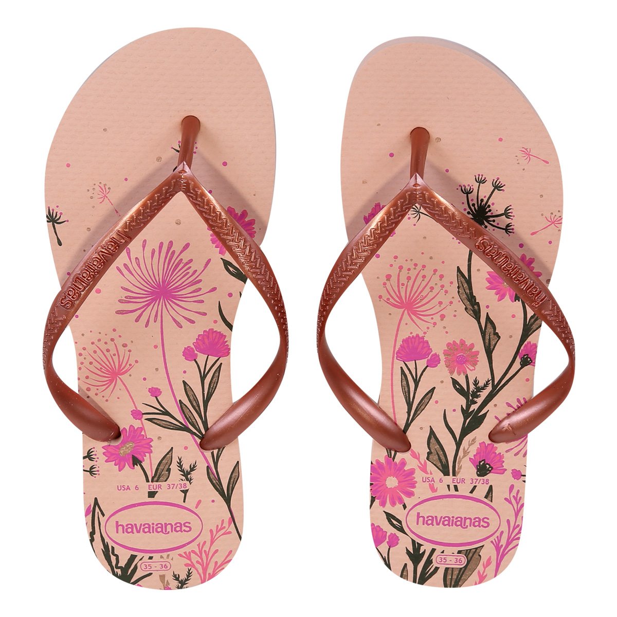 Sandália Havaianas Slim Organic Feminina - Rosa+Bege é ruim? Sandália Havaianas Slim Organic Feminina - Rosa+Bege é boa?