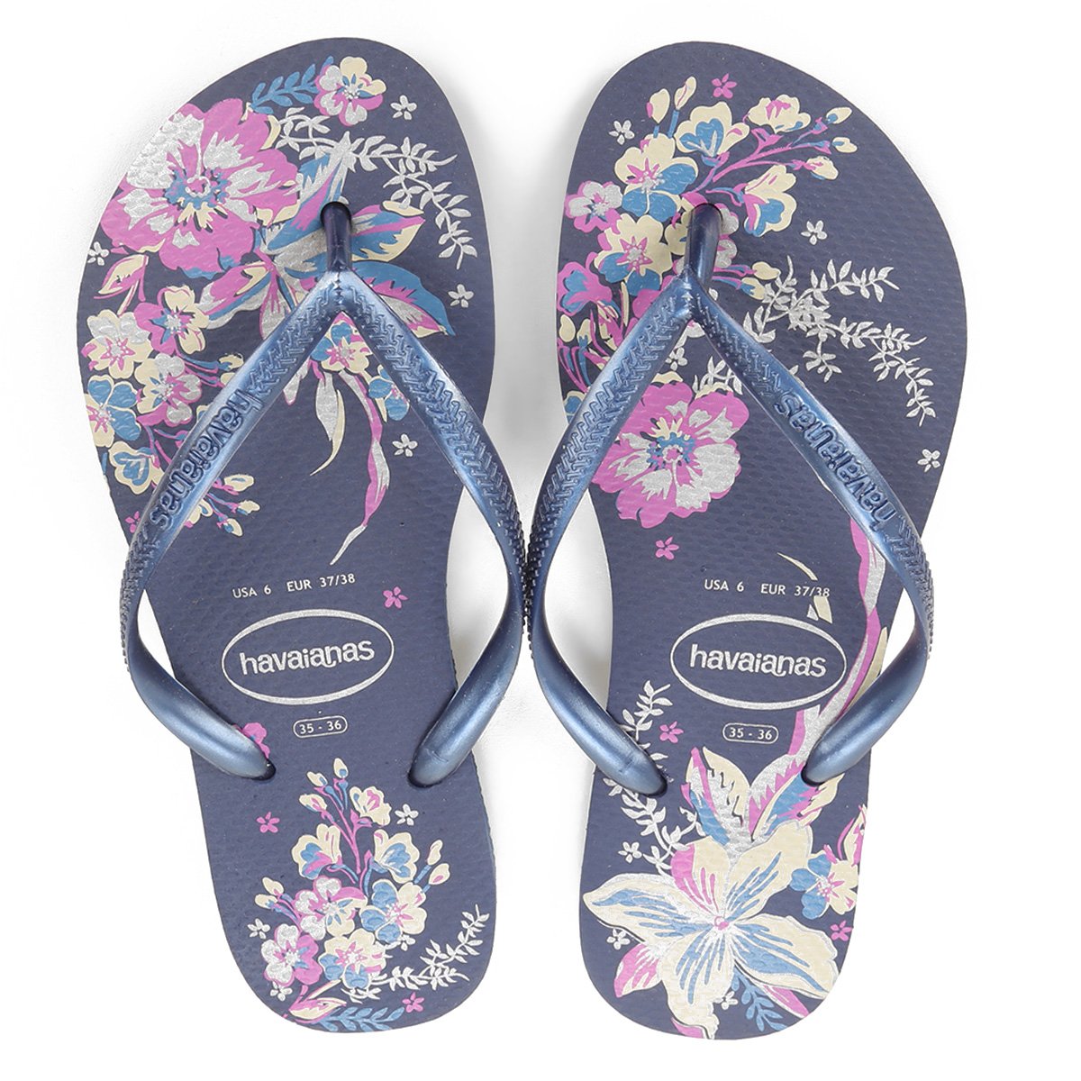 Sandália Havaianas Slim Organic Feminina - Marinho é boa?