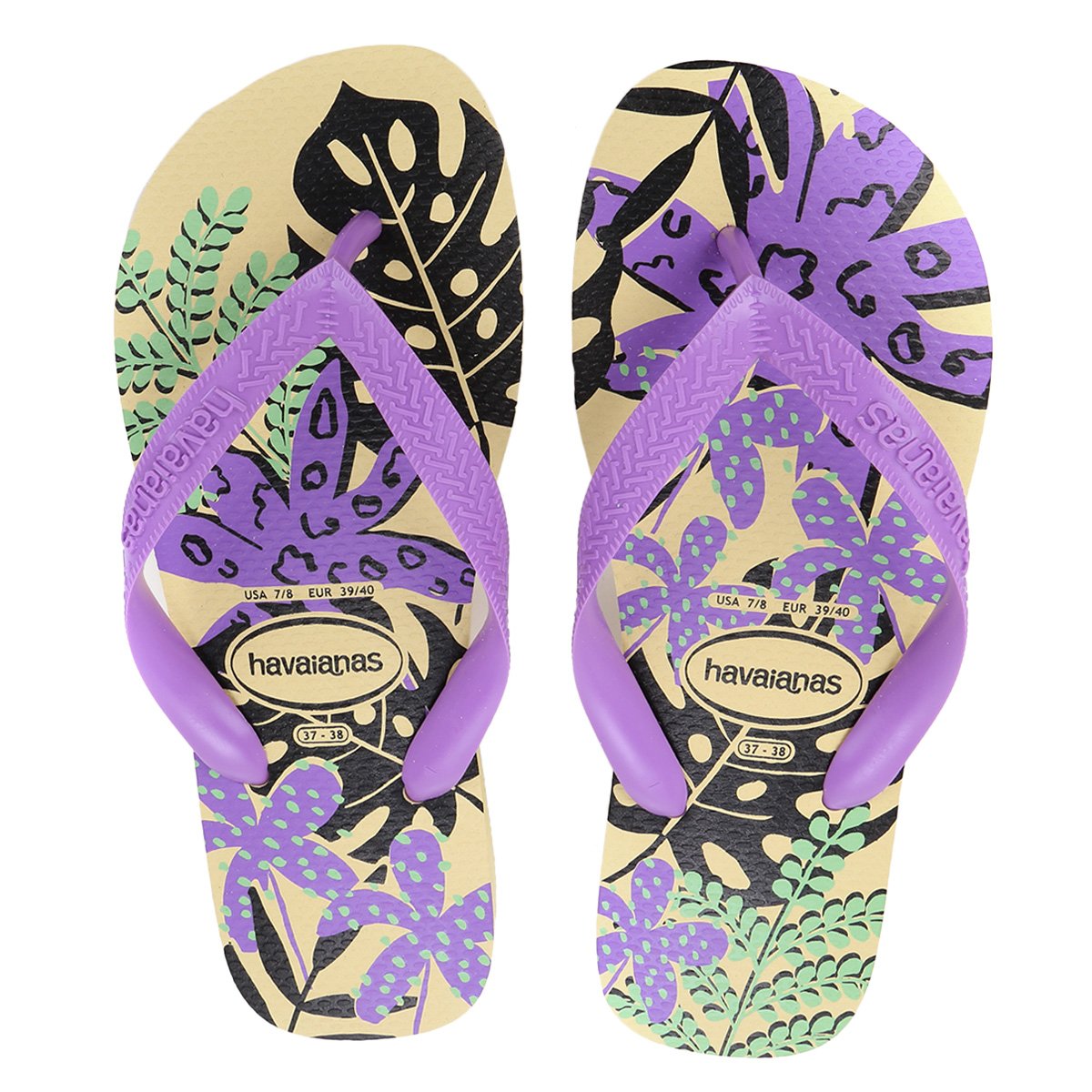 Sandália Havaianas Top Summer Joy Feminina - Roxo Menor preço em Sandália Havaianas Top Summer Joy Feminina - Roxo