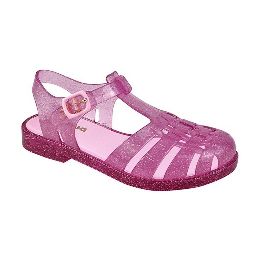 Sandália Infantil Baby Lolly Led Rosa Glitter Luelua 128000-807