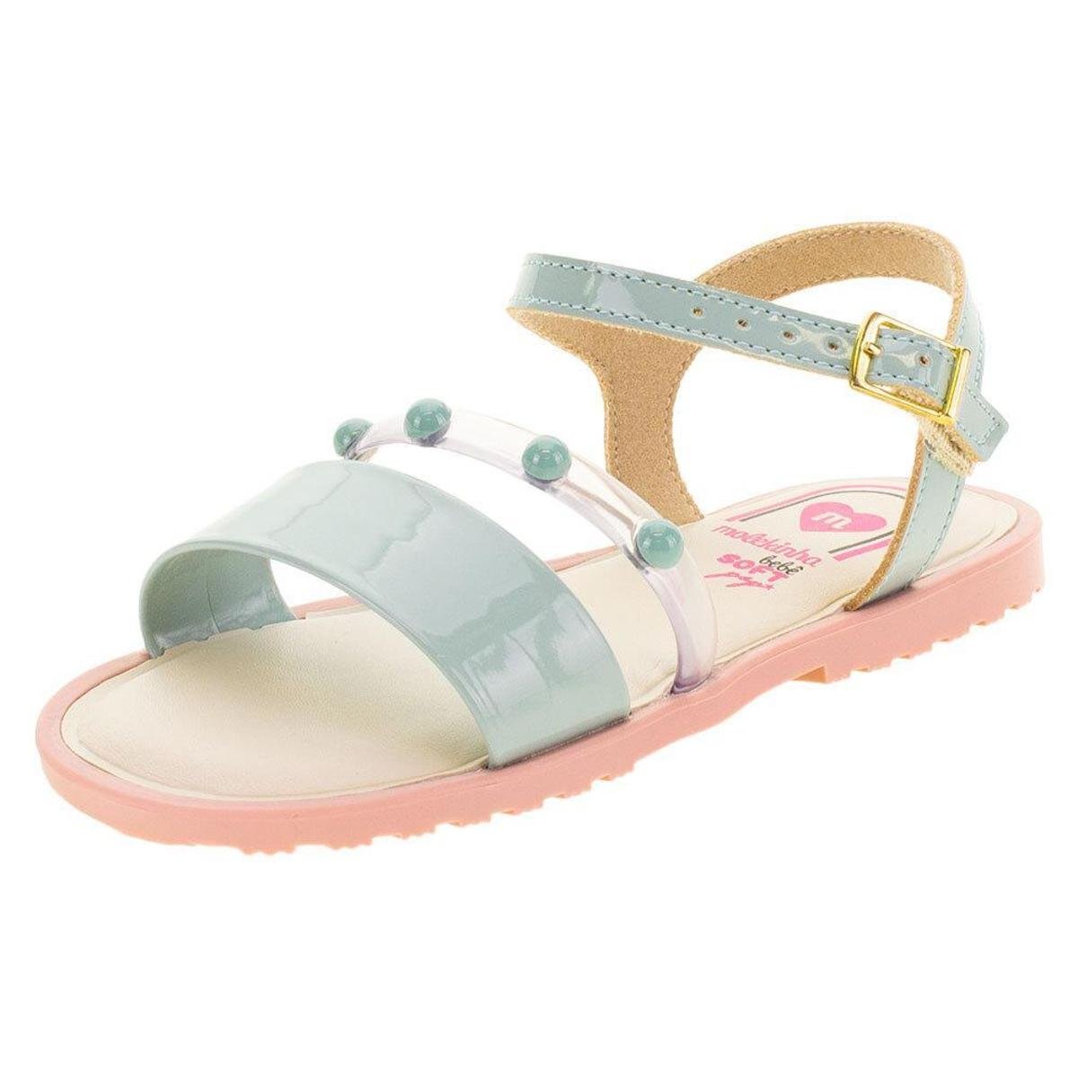 Sandália Infantil Baby Molekinha - 2700117 - Verde Menor preço em Sandália Infantil Baby Molekinha - 2700117 - Verde