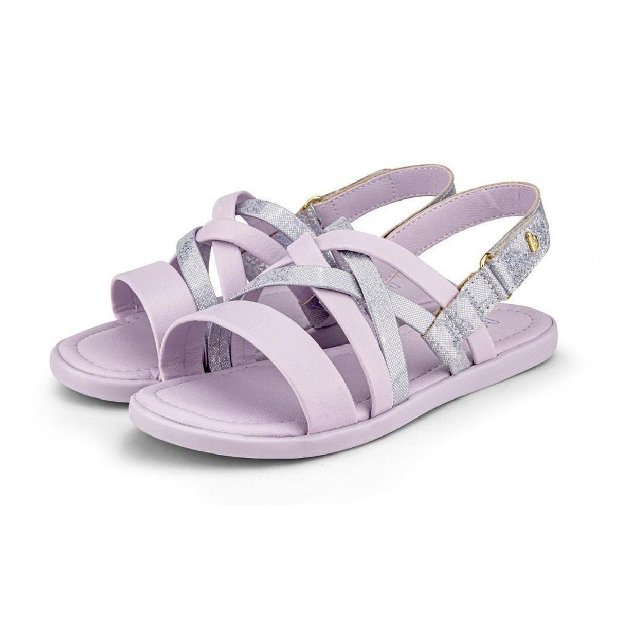 Sandália Infantil Bibi Soft Flat Hortência Feminina - Roxo Menor preço em Sandália Infantil Bibi Soft Flat Hortência Feminina - Roxo