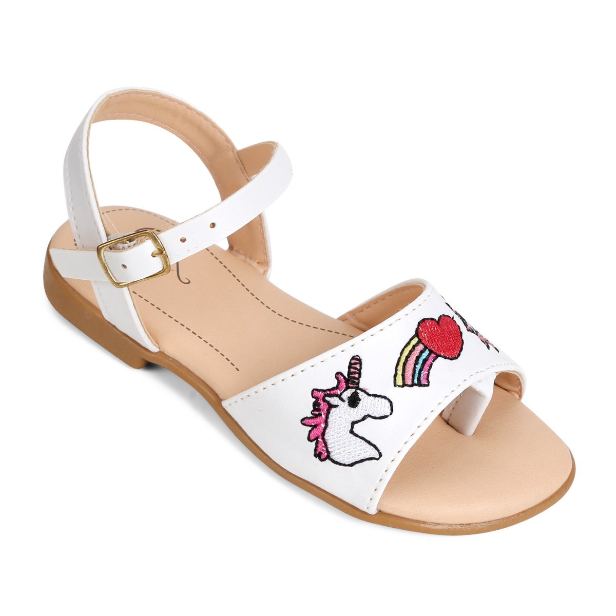 Sandália Infantil Dok Unicórnio Feminina - Branco | Zattini