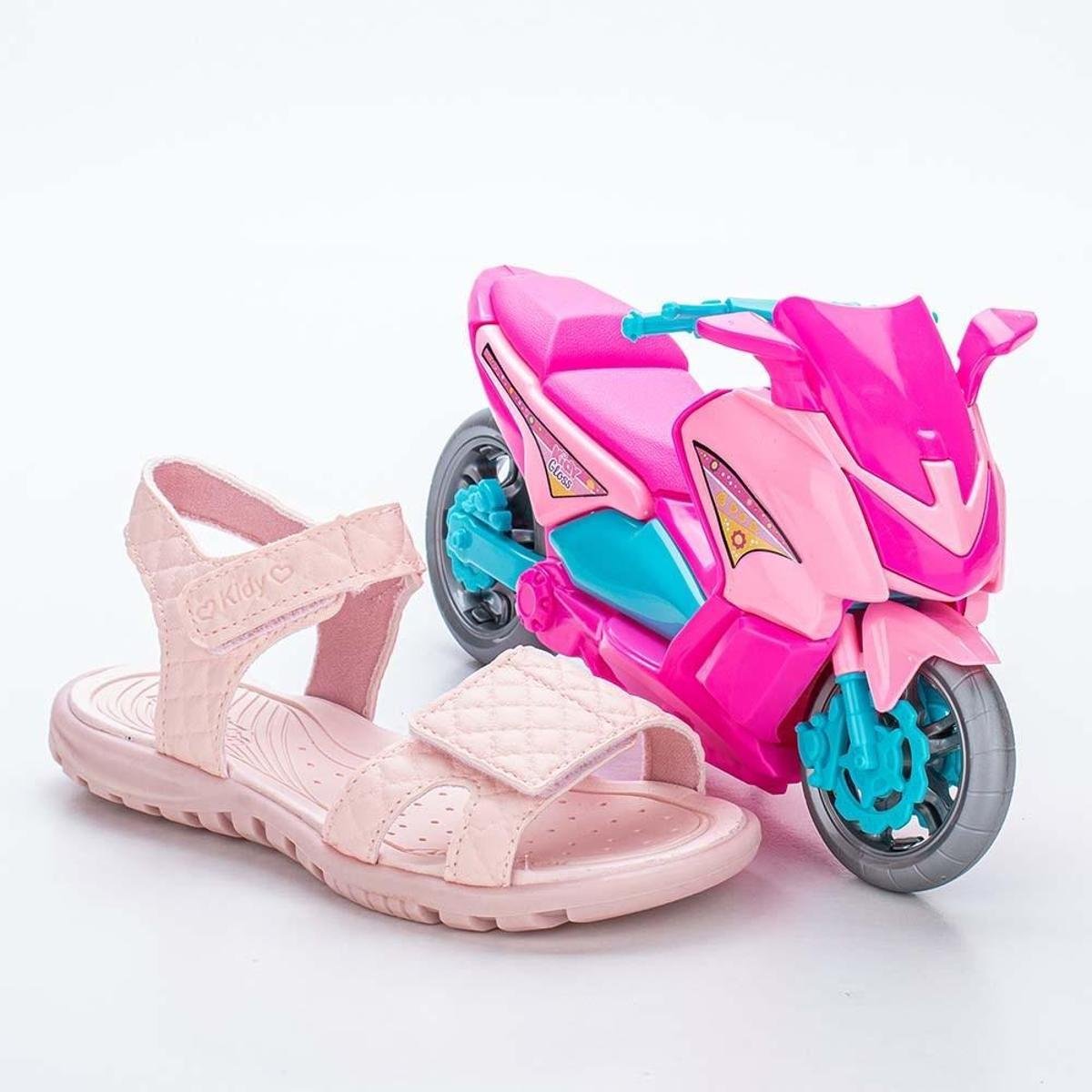 Sandália Infantil Feminina Papete Kidy Gloss Pret - Rosa Claro Menor preço em Sandália Infantil Feminina Papete Kidy Gloss Pret - Rosa Claro