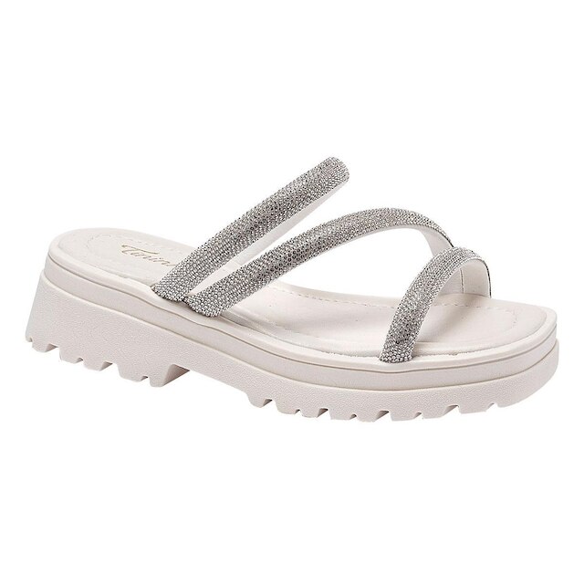 Sandália Infantil Feminina Tininha Tamanco Strass 42-020