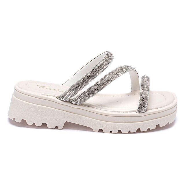 Sandália Infantil Feminina Tininha Tamanco Strass 42-020